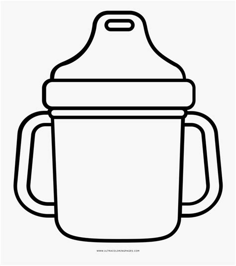 Sippy Cup Coloring Page