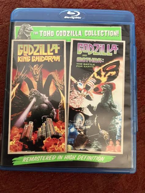Godzilla Vs King Ghidorahgodzilla Vs Mothra Blu Ray 2 Disc Rare