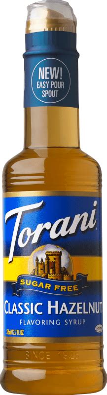 Buy Torani Sugar Free Classic Hazelnut Syrup Zero Calorie Authentic