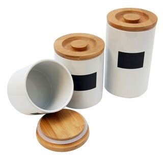 Le Chef Ceramic Storage Canisters Set Of 3 P14276014 