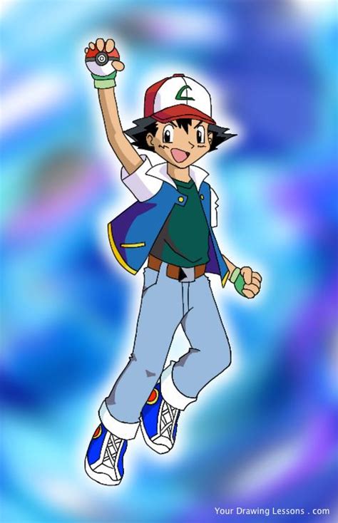 Describing different pokemon is sometimes hard to do because all of them are so different even if they are evolutions of. How To Draw Ash Ketchum From Pokémon! - Your Drawing Lessons