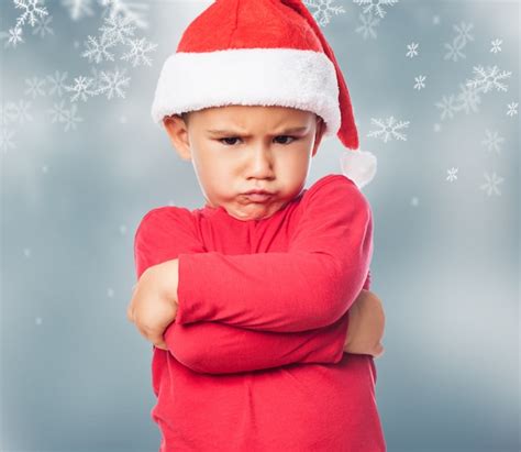 Free Photo Close Up Of Furious Child At Christmas