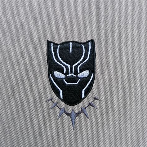 Black Panther Machine Embroidery Design Super Hero Marvel Etsy