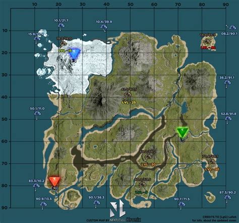 Ark The Center Resource Map Maping Resources