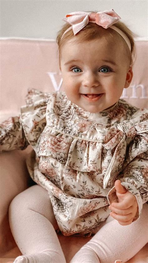 Vivienne Is 8 Months Old Baby Girl Names Cute Baby Girl Outfits
