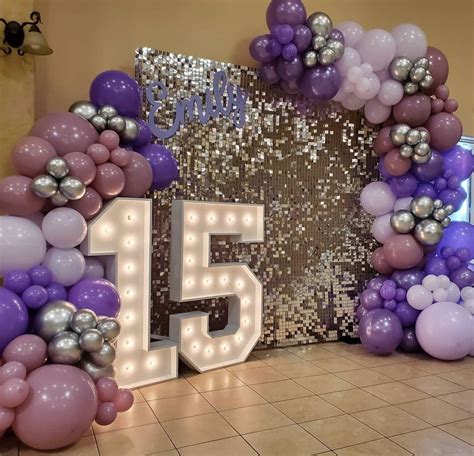 Nicole Creations On Instagram “happy 15th Birthday Emily Shimmer Wall In Silver With In 2021