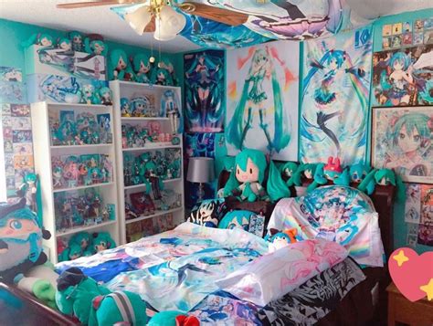 Miku Hatsune Collection Whtupmydudes Otaku Room Anime Bedroom Ideas Nerd Room