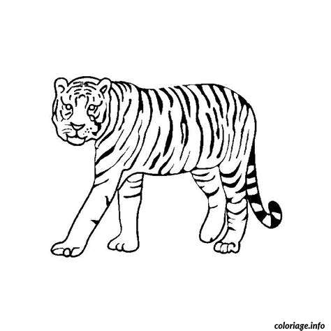 Coloriage Animaux Tigre Dessin Animaux à imprimer