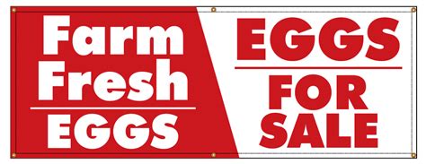 Buy Our Farm Fresh Eggs Banner At Signs World Wide