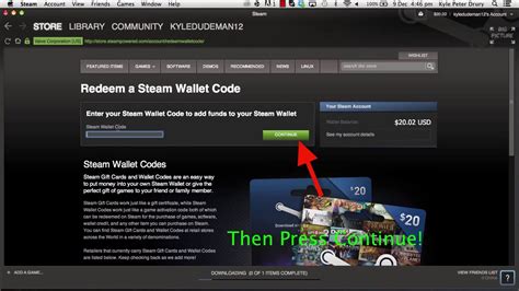 How To Redeem A Steam Code Mac Youtube