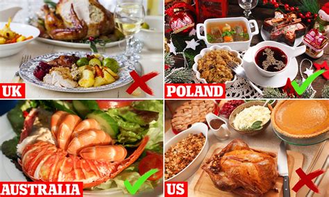In fact, you traditionally don't eat meat at christmas eve dinner in poland! American Christmas Food / Betty S Christmas Dinner Table ...