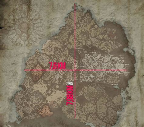 Diablo 4 How Big Is The Map Size We Calculated The World