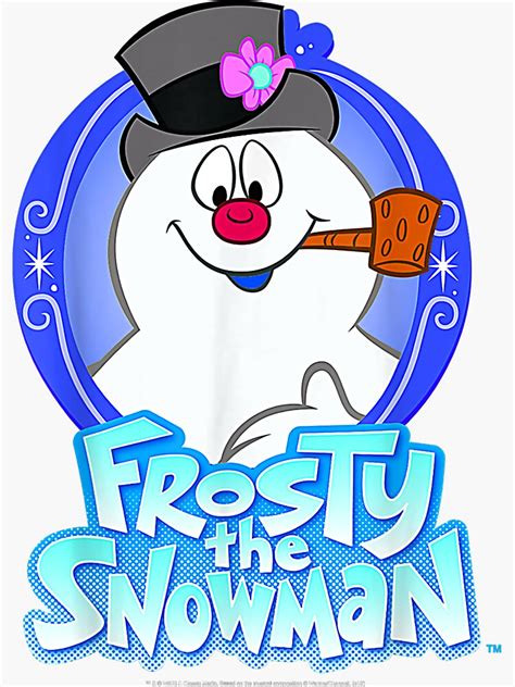 Frosty The Snowman Portrait Logo Sticker For Sale By Michlelas84