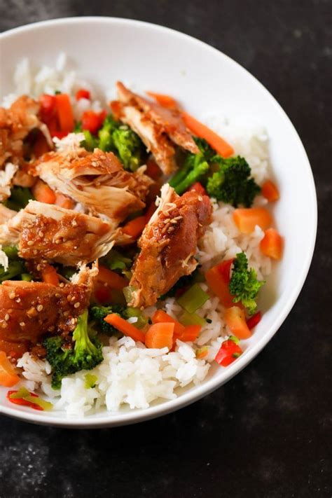 Slow Cooker Teriyaki Chicken And Stir Fry Veggies Recipe Recipe Healthy Chicken Recipes