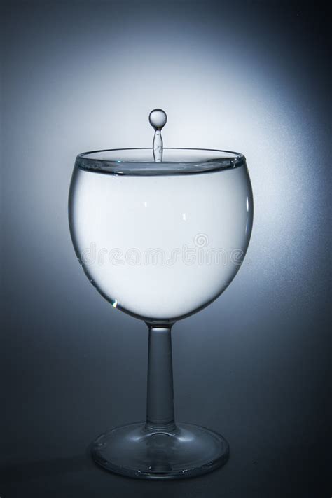 Full glass stock image. Image of clear, water, drop, glass ...