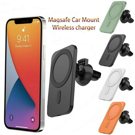 Car Mount Wireless Charger With Mag Safe For Iphone 1212 Pro12 Mini