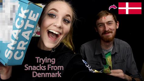 Canadians 🇨🇦 Try Denmark 🇩🇰 Snacks Snack Crate First Impressions Ft My Bff Connor Youtube