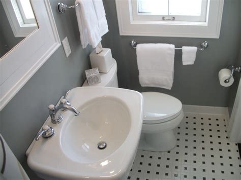 For smaller bathrooms, wall mounted towel racks take away from any floor clutter and lift storage space an innovative design; Bathroom Remodel, Lakewood, OH #1 - Traditional - Towel ...