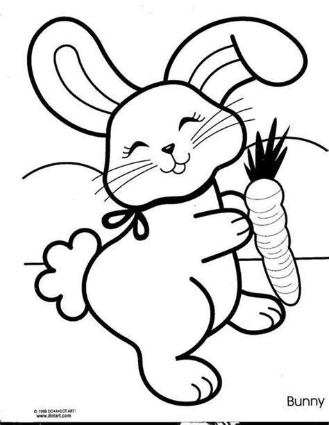 Bunny coloring page | Easter bunny colouring, Bunny coloring pages