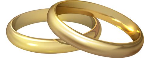 Pair Of Gold Wedding Rings 11356760 Png
