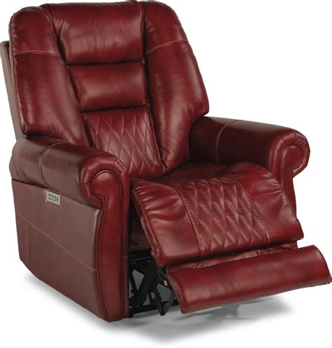 Flexsteel Living Room Power Recliner With Power Headrest And Lumbar