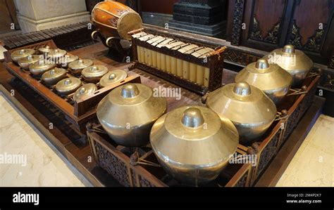 Gamelan Is Traditional Music Instrument In Java Javanese Indonesia
