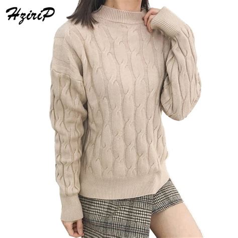Hzirip New Sweaters Knitwear Women Pullovers Long Sleeve 2018 New Casual Sweater Autumn Tops