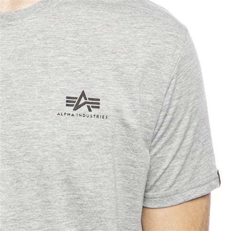 Alpha Industries Basic Small Logo T Shirt Grey Heather
