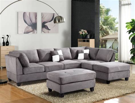 Sectional Sofas Microfiber Sectional Sofas At Comfyco Modern Pertaining To Modern Microfiber Sectional Sofa 