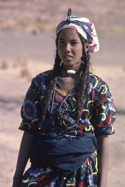A Young Haratin Girl From The Western Sahara Haratin Are Oasis