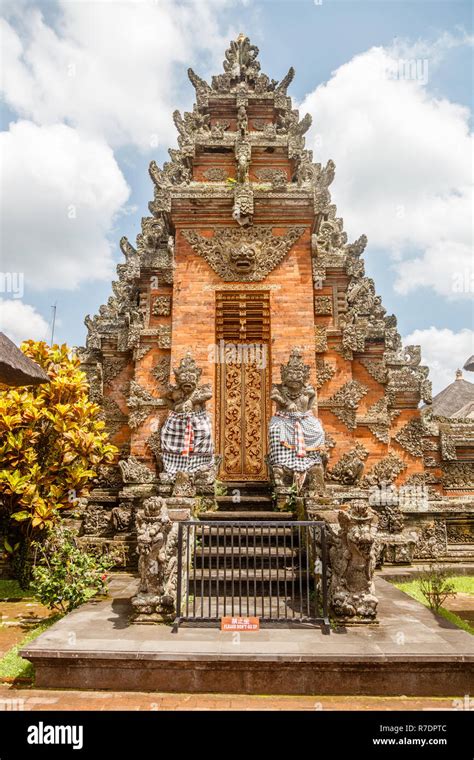 Paduraksa Gates Of Balinese Hindu Temple Pura Puseh Desa Batuan