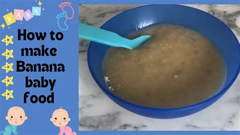Banana Baby Food Recipe Food For First Time Feeding Suitable For