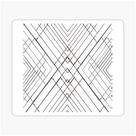 Geometric Black And White Triangles Sticker For Sale By Bree22406