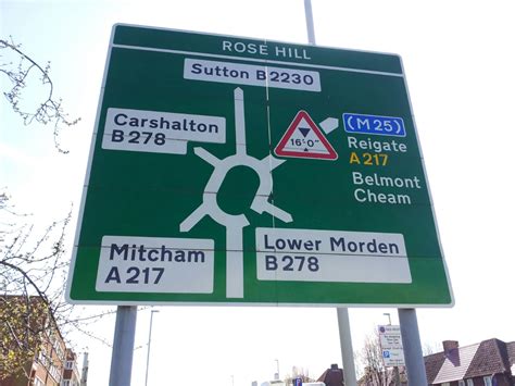 Road Signs Morden Rose Hill