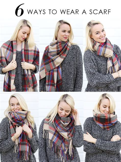 6 Different Ways To Wear A Scarf Ways To Wear A Scarf How To Wear Scarves Scarf