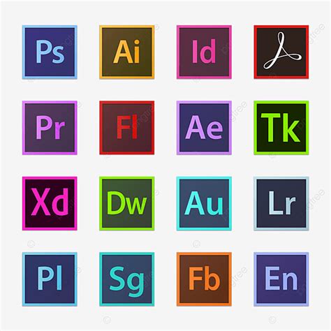 Adobe Icon Logo Photoshop Illustrator Indesign Png And Vector For