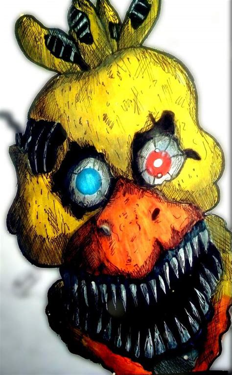 Nightmare Chica Fanart For Mrafton Five Nights At