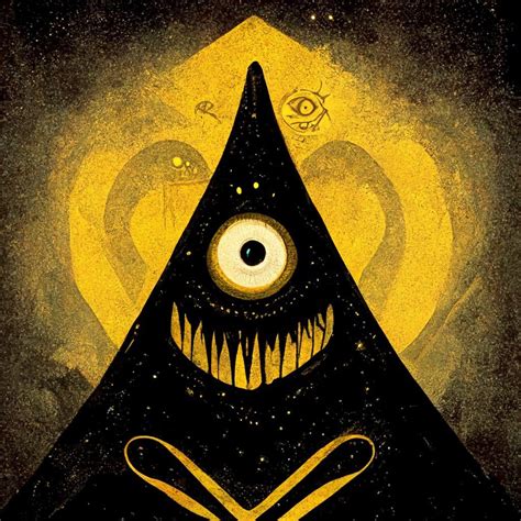 “bill Cipher As A Lovecraftian Horror From The Stars” Rmidjourney
