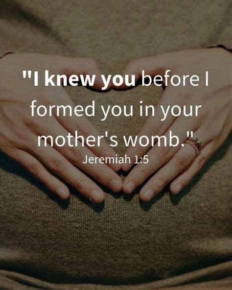 Jeremiah 15 Nlt “i Knew You Before I Formed You In Your Mothers