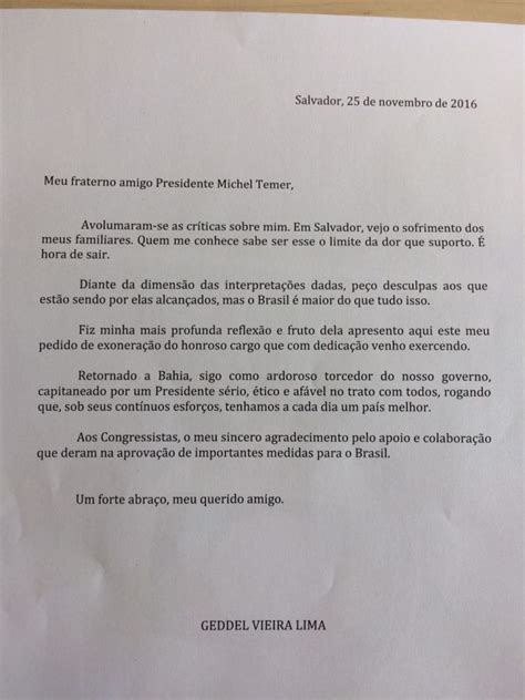 Carta De Demissão Pronta Para Imprimir