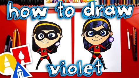 How To Draw Violet From Incredibles 2 91