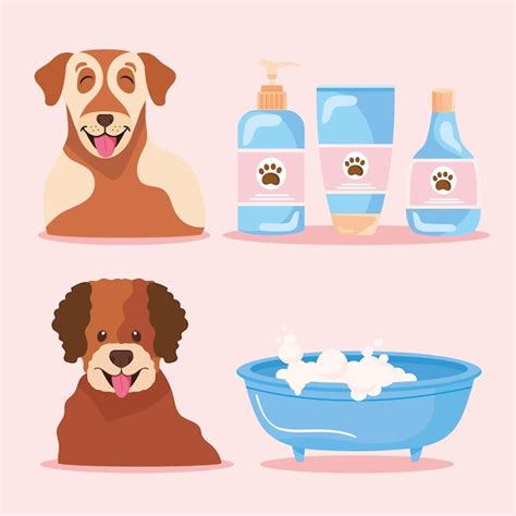 Premium Vector Icons With Dogs