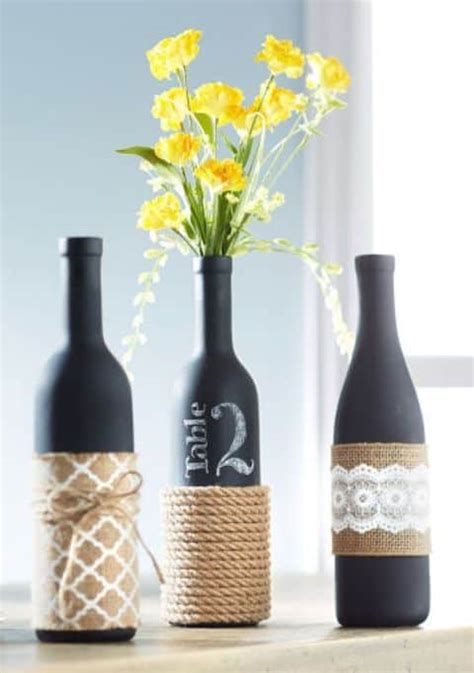 Plastic bottle wall hanging craft: Enjoy Fall With 28 Creative Simple Wine Bottle Crafts