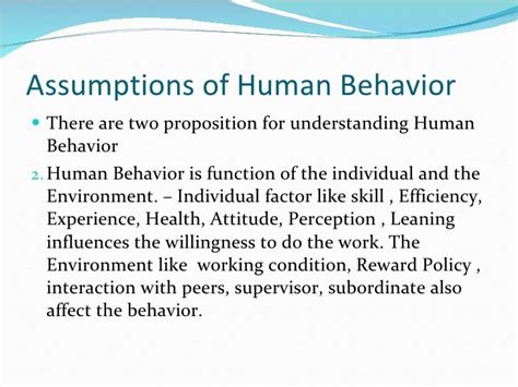 Understanding Human Nature And Behaviour
