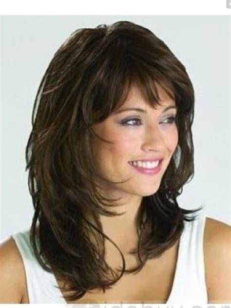 Perfect Medium Length Hair With Layers And Side Bangs With Simple Style Stunning And Glamour