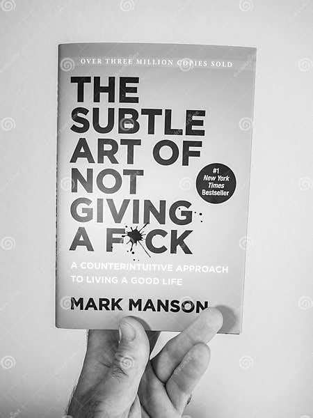 New Book Subtle Art Of Not Giving A Editorial Image Image Of