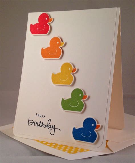 On alibaba.com are a must look for everyone who desires for convenient and utilitarian substitutes. Stampin' with Passion: Rainbow Rubber Duck Birthday Card | Handmade craft cards, Kids birthday ...