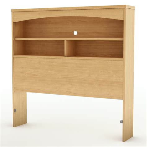 South shore tiara twin headboard with integrated bookcase in white. South Shore Bookcase Twin Headboard, Natural Maple ...