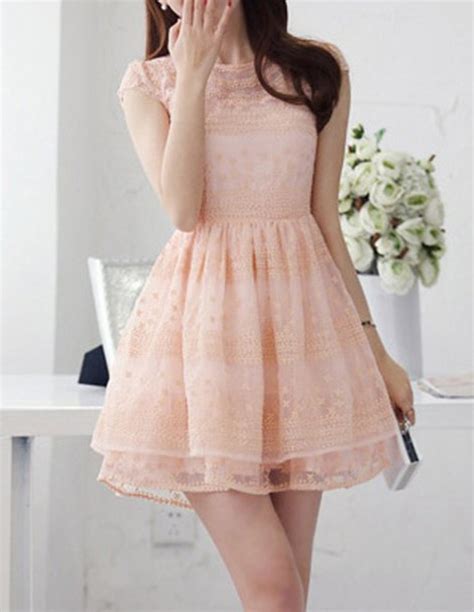 pink dress dress cute dress cute pink lace dress short party dresses light pink wheretoget