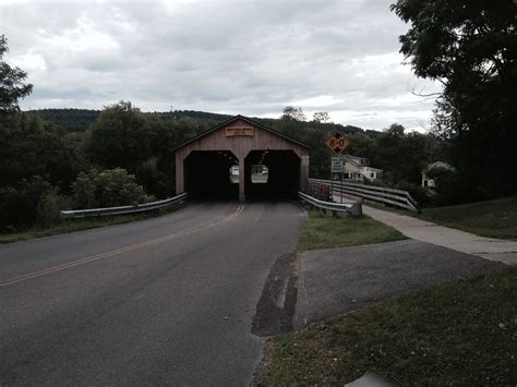 The Oldest Covered Bridge In Vermont Is The Pulp Mill Bridge In